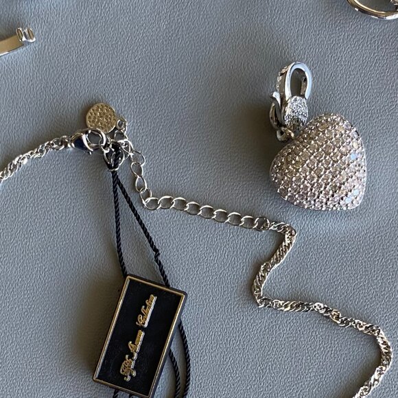 3 Piece Crystal Silver tone Necklace, bracelet & pendant - Picture 9 of 10